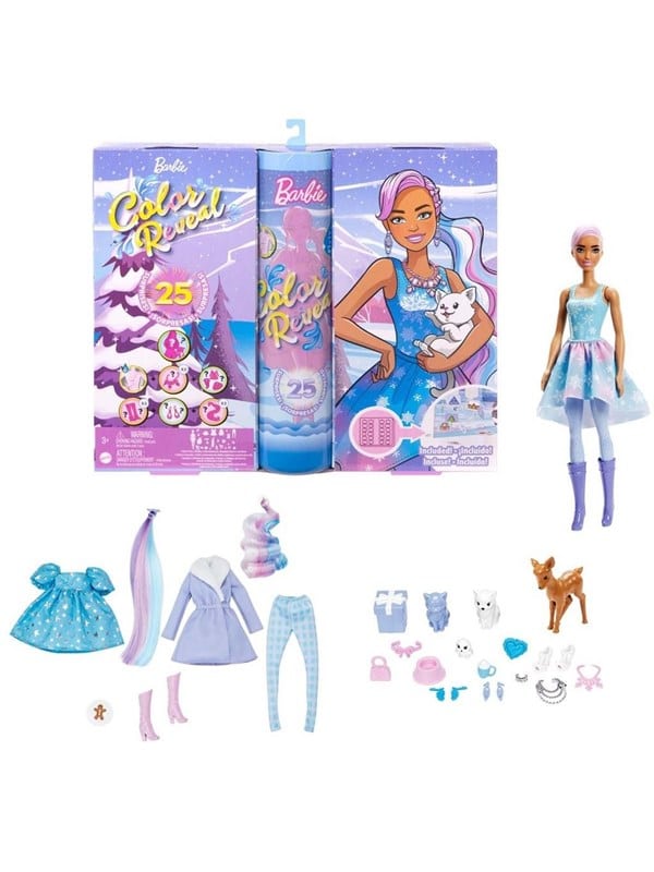 Barbie Color Reveal Julekalender 2022 Jule-kalender.dk
