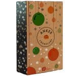 Julekalender med økologiske fyldte chokolader fra Anker Chokolade